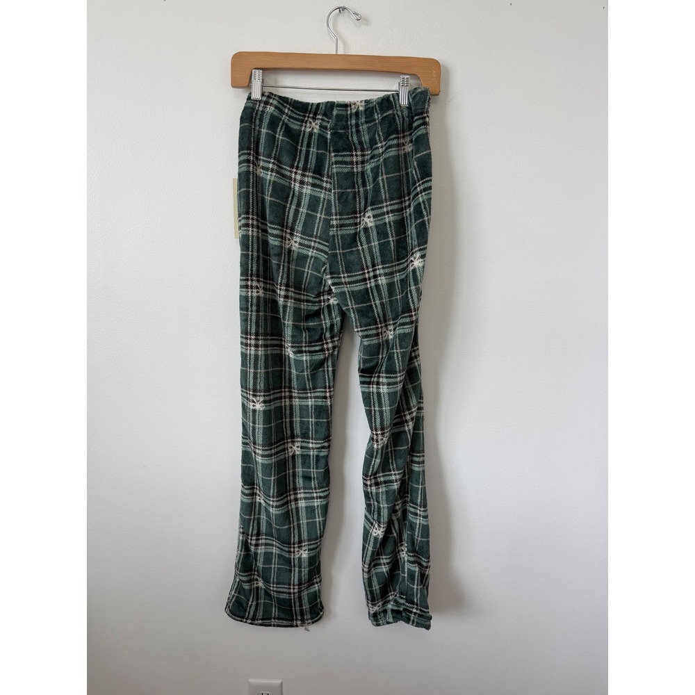 Women's Blink Green Plaid Flannel Pajamas with Bows – Size Medium – NWT - Picture 5 of 5